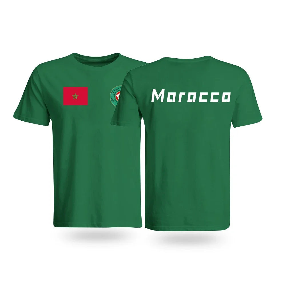 Moroccan Pride Retro Tee - Unisex Cotton T-Shirt