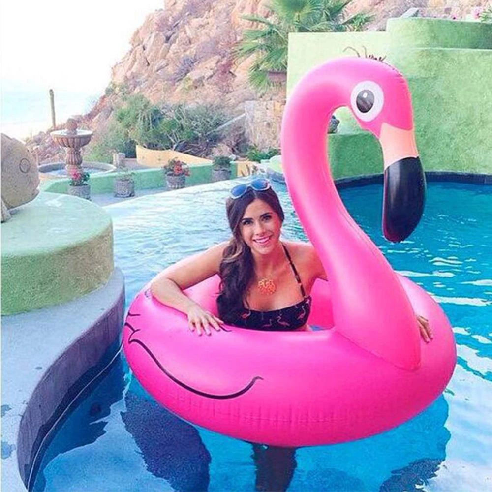 Flamingo Inflatable Swim Ring - Pool & Beach Fun for All Ages