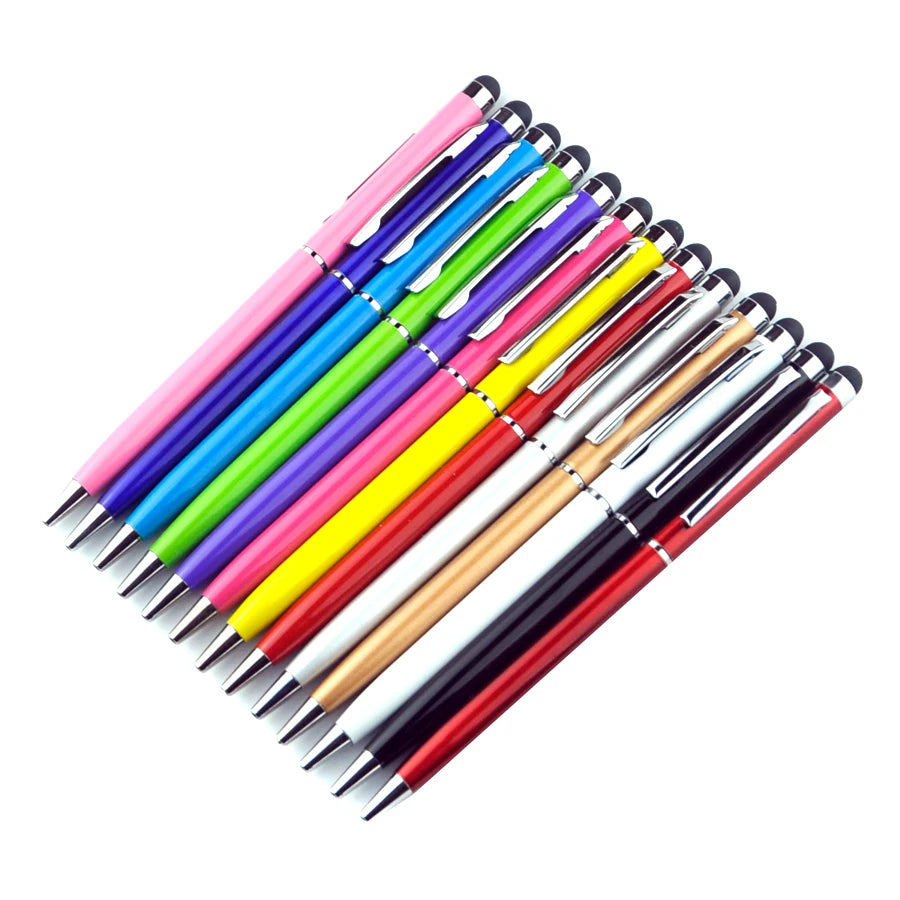 Mini Metal Stylus Pen: 2-in-1 Touch & Ballpoint for iPhone/iPad