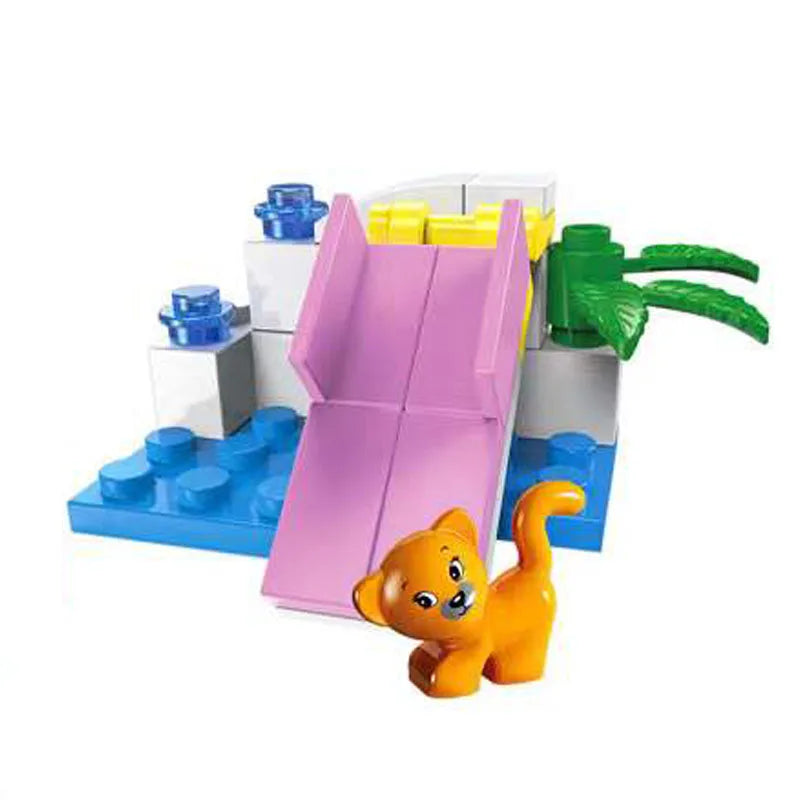 SLUBAN Girl Food Truck Building Blocks Toy Set