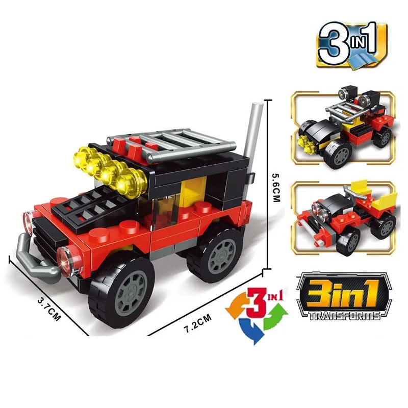 SLUBAN Girl Food Truck Building Blocks Toy Set