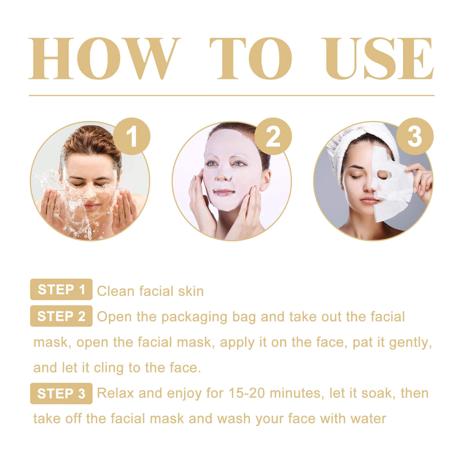 SADOER Collagen Anti-Wrinkle Masks - 10PCS Korean Skincare