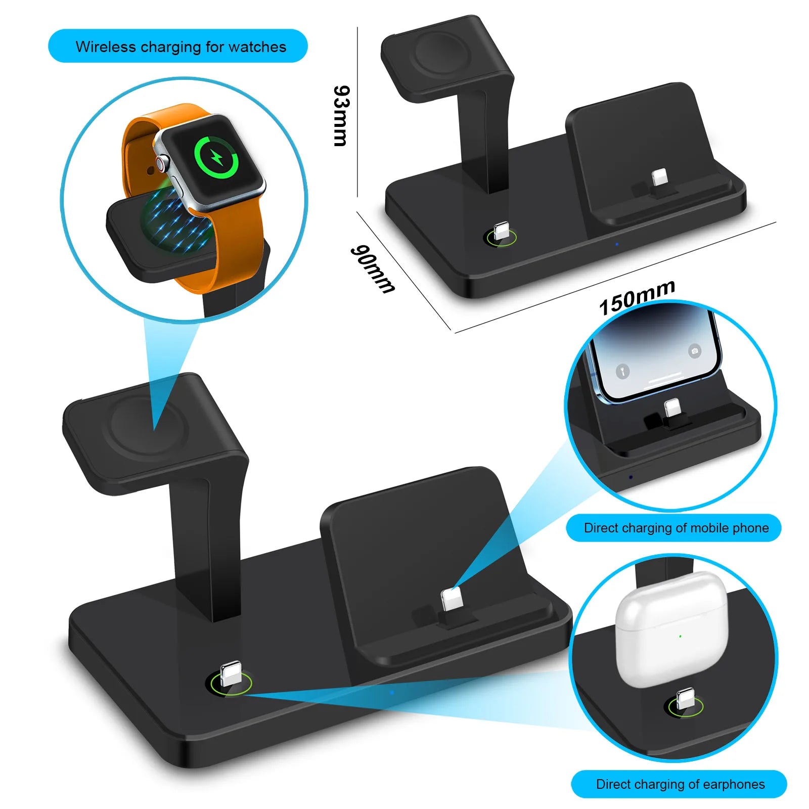 Apple 3-in-1 Fast Wireless Charger for iPhone & AirPods