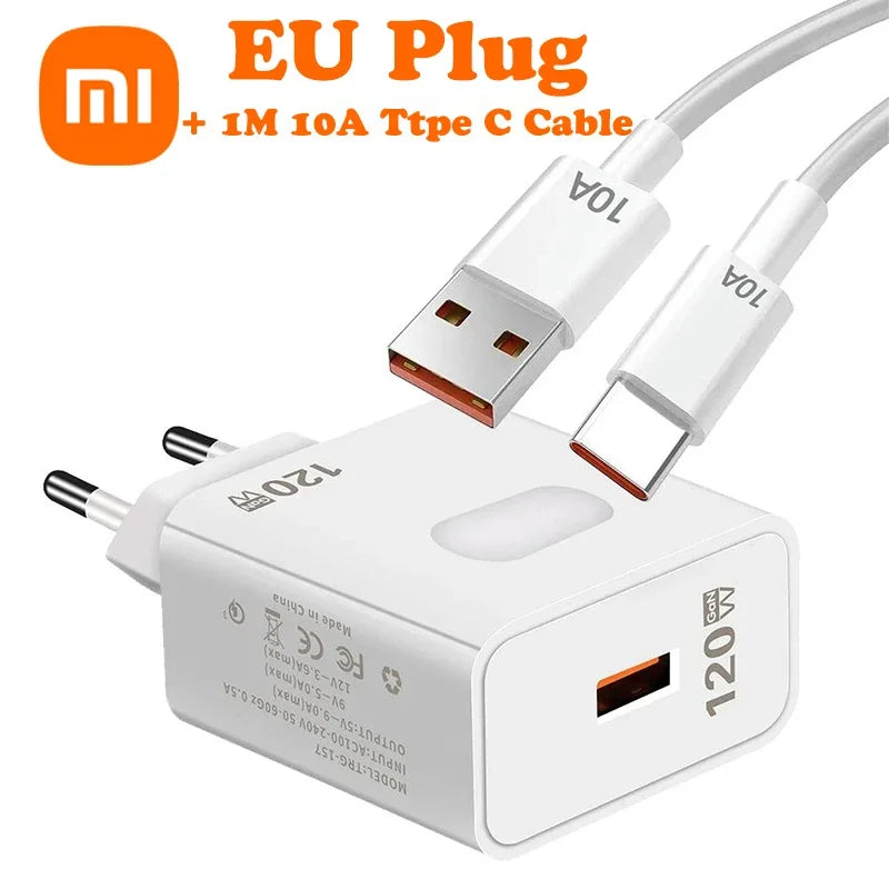 Xiaomi 120W GaN Fast Charger USB Quick Charge 3.0 Adapter