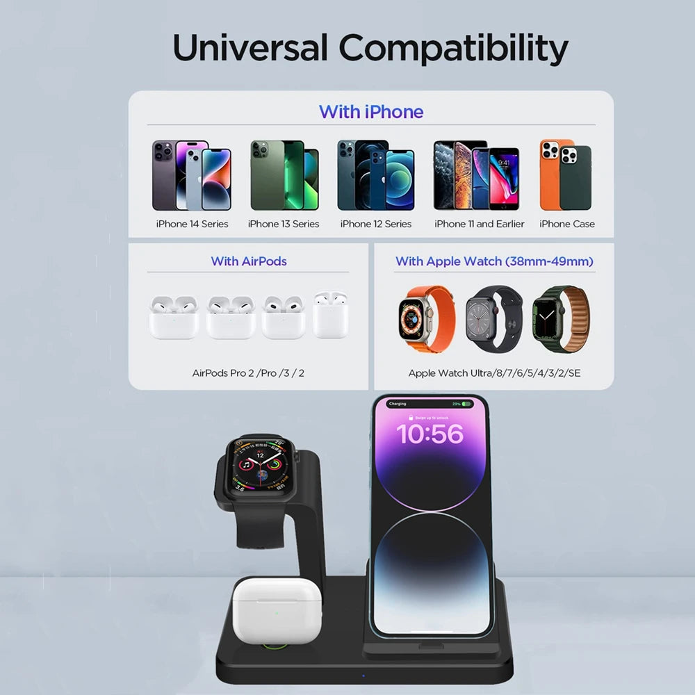 Apple 3-in-1 Fast Wireless Charger for iPhone & AirPods