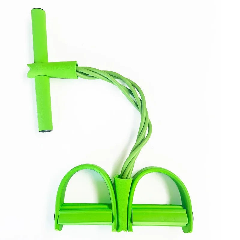 Resistance Bands 4 Tube Latex Pedal Exerciser for Fitness