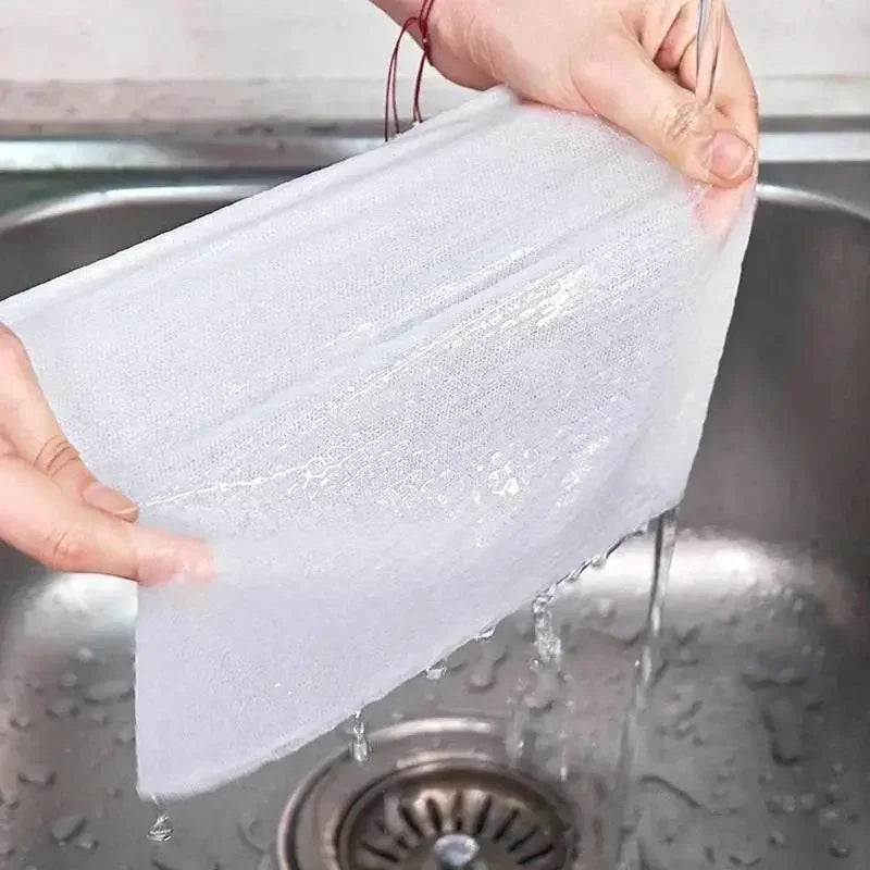 Reusable Kitchen Rags - 500/50pcs Non-Woven Cleaning Cloths