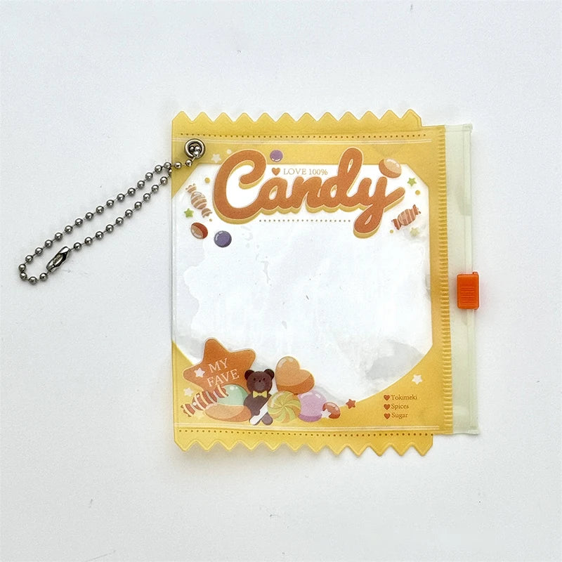 Anime Badge Storage Case - Candy Bar Bag Keychain