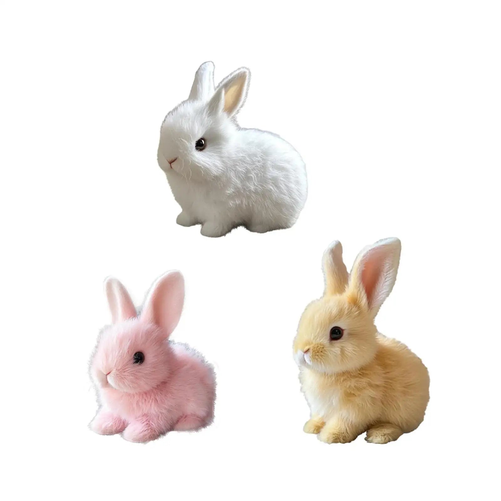Plush Bunny Toy - Interactive Electric Feeding Carrot Doll