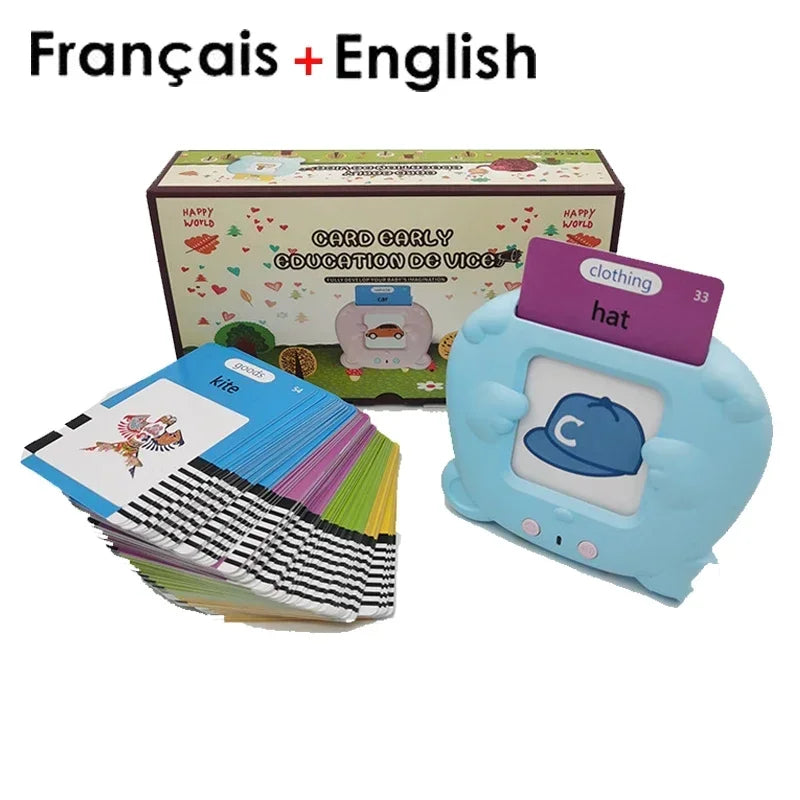 Kids Talking Flash Cards: Learn English, Spanish, French