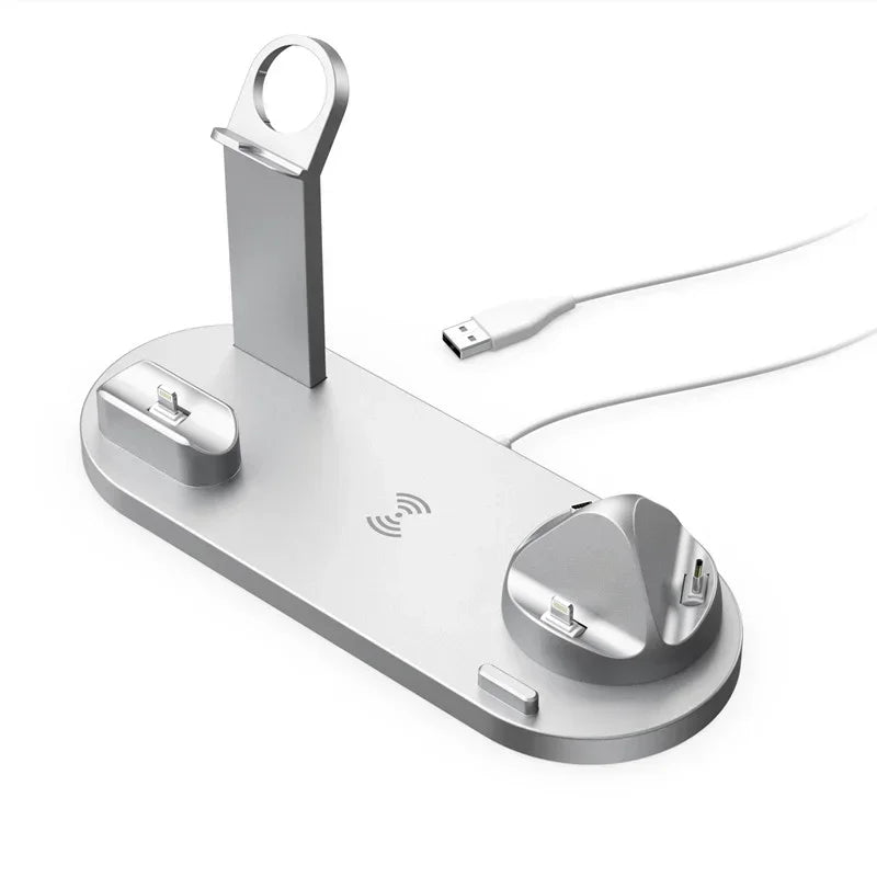 100W Wireless Charger Stand for iPhone & Apple Watch Fast Dock