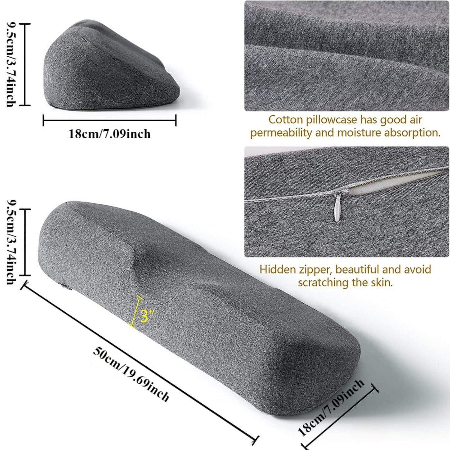 Memory Foam Cervical Pillow - Ergonomic Neck Support