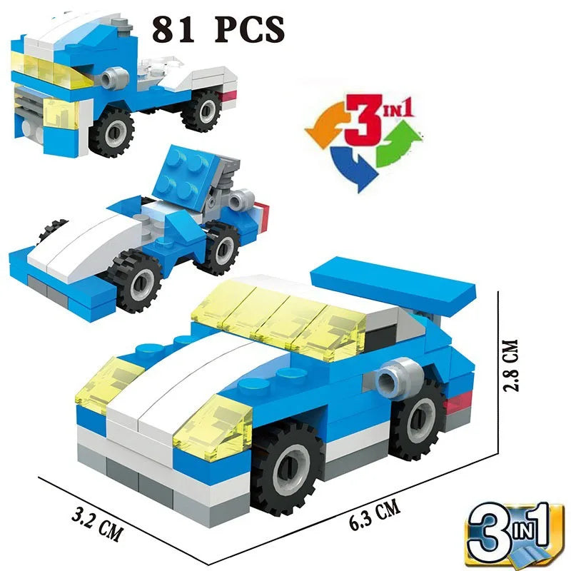 SLUBAN Girl Food Truck Building Blocks Toy Set