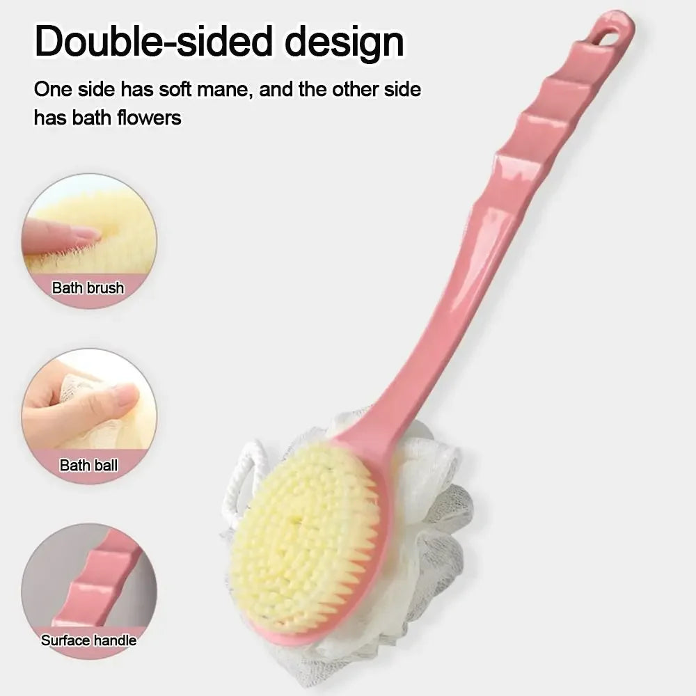Gentle Body Clean Long Handle Shower Brush - Soft Bristle