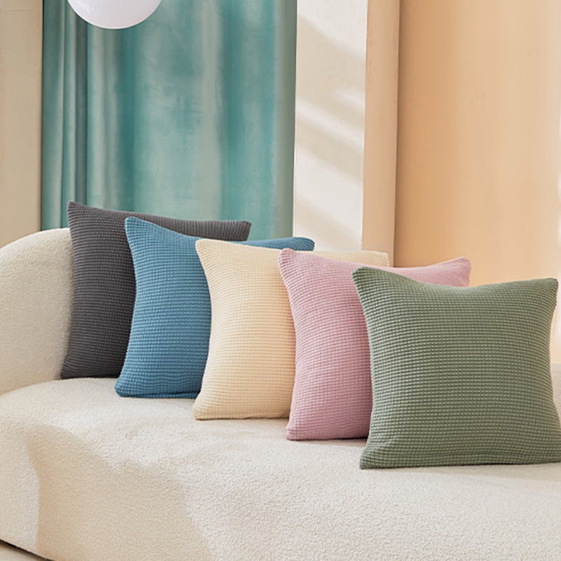 Solid Color Velvet Pillowcase - Sofa & Car Decor