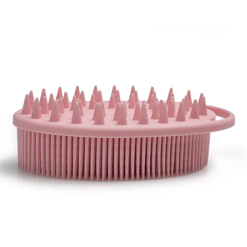 Exfoliating Silicone Body Brush - 2-in-1 Bath & Scalp Massager