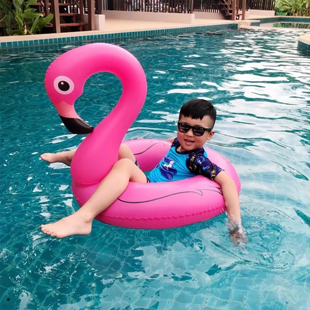 Flamingo Inflatable Swim Ring - Pool & Beach Fun for All Ages