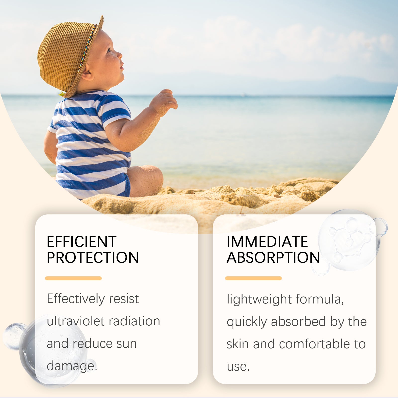 Children's SPF 90+ UV Protection Sunscreen Cream