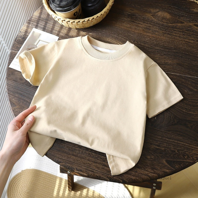 Kids' Cotton T-Shirt: White, Red, Black - Summer Essential
