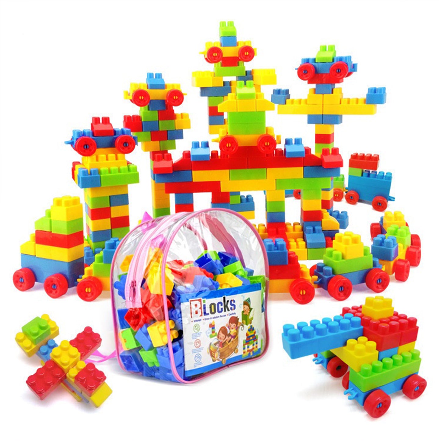 130pcs Large Building Blocks - Educational Toy Set for Kids