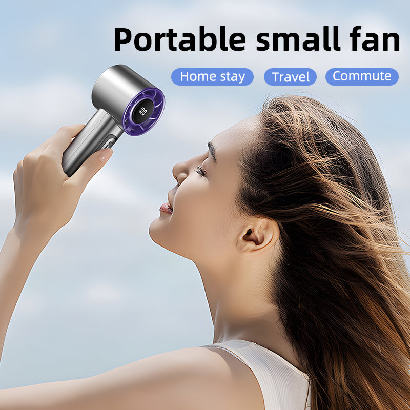 Xiaomi Portable Fan: 100 Speeds, USB Rechargeable, Mini Turbo