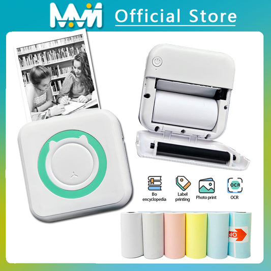 Portable Mini Thermal Printer BT 203dpi Photo Label