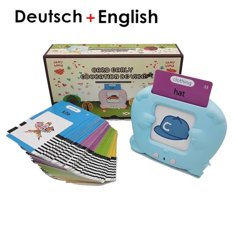 Kids Talking Flash Cards: Learn English, Spanish, French