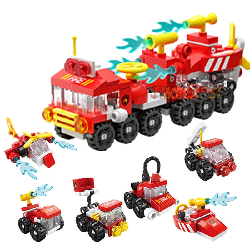 Engineering Cement Mixer & Loader Blocks Set - Police Edition