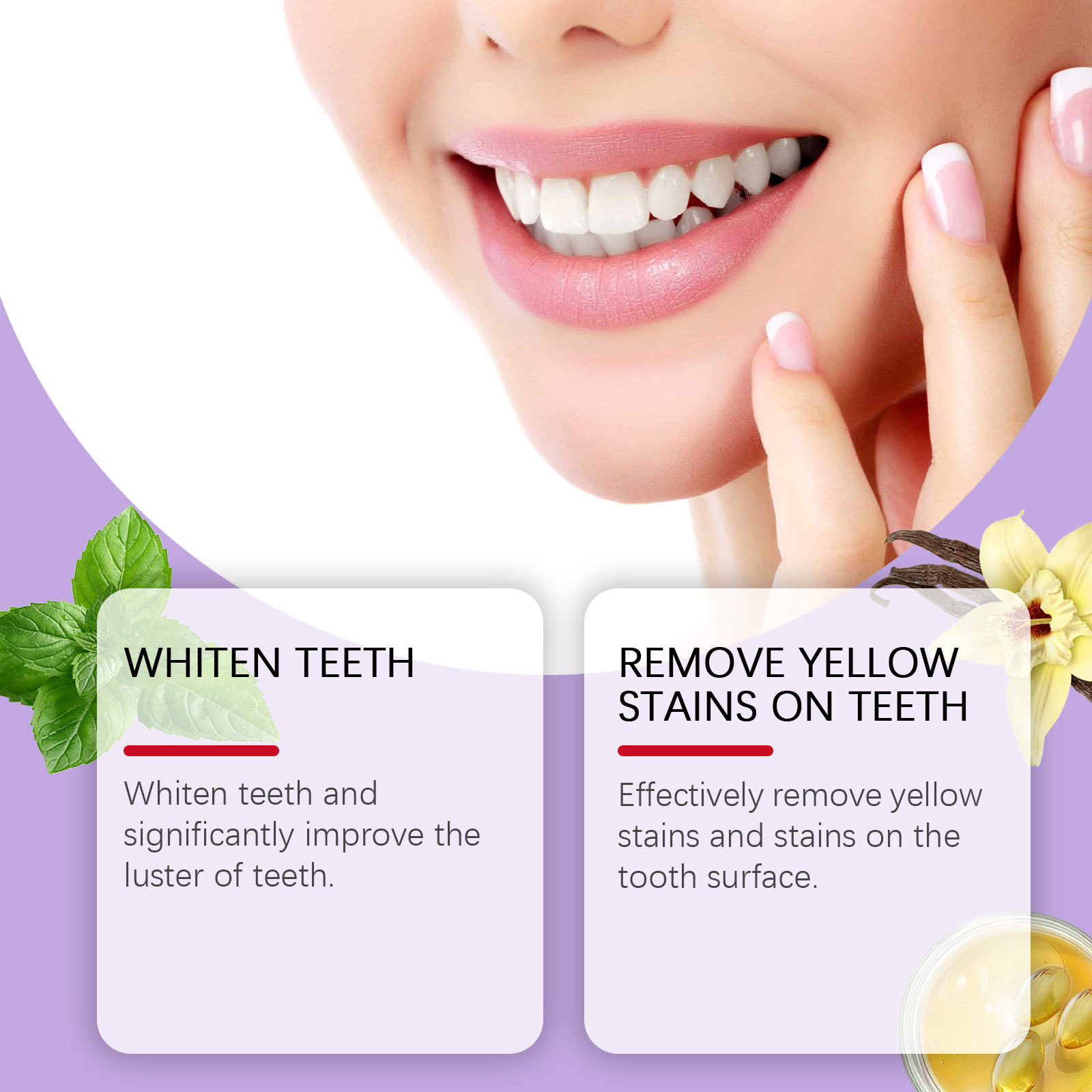 Teeth Whitening Mineral Powder - Stain Remover & Fresh Breath