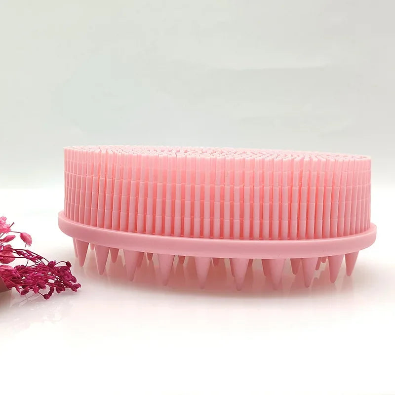 Exfoliating Silicone Body Brush - 2-in-1 Bath & Scalp Massager