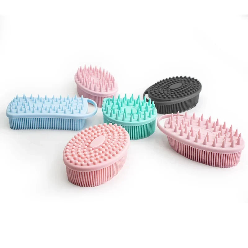Exfoliating Silicone Body Brush - 2-in-1 Bath & Scalp Massager
