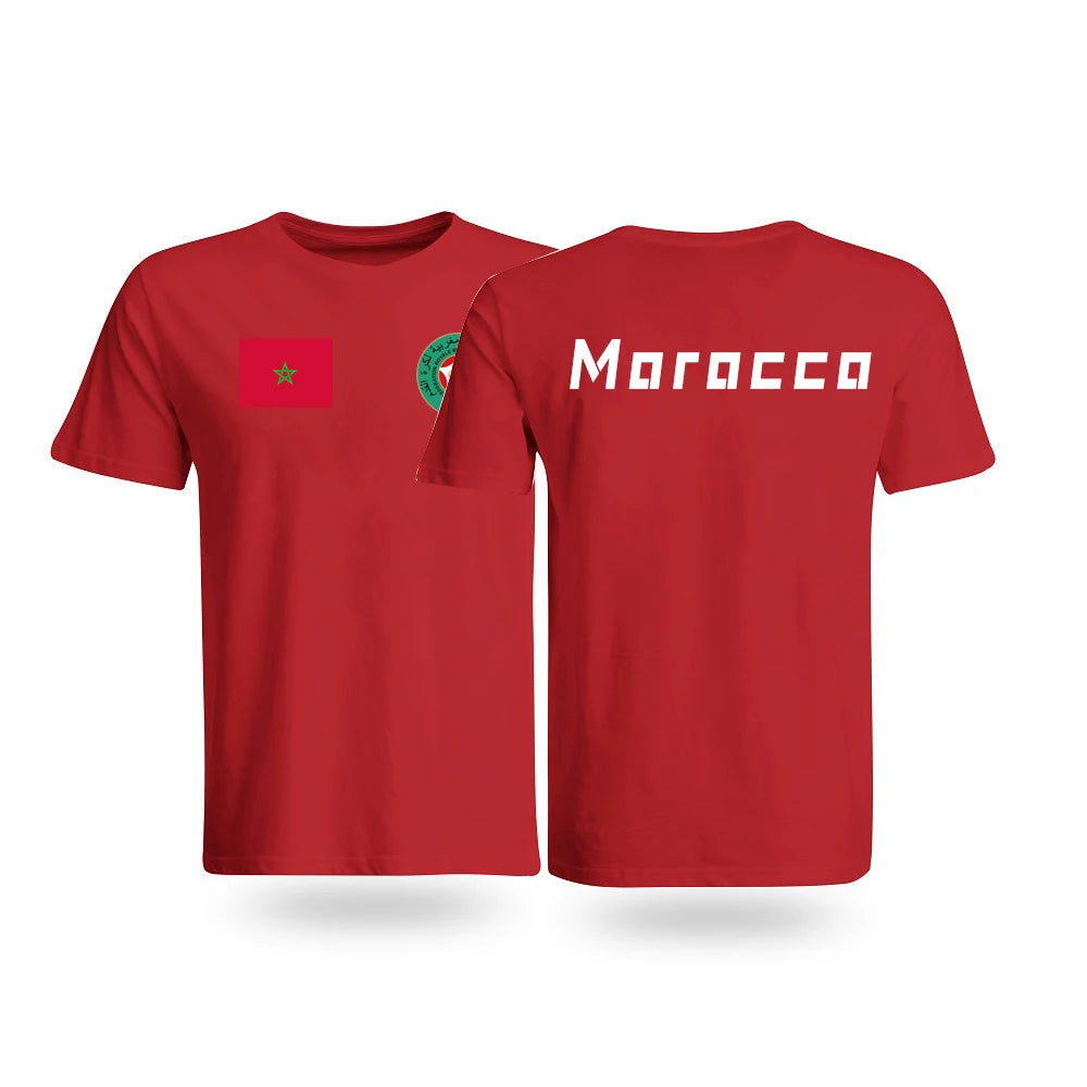 Moroccan Pride Retro Tee - Unisex Cotton T-Shirt