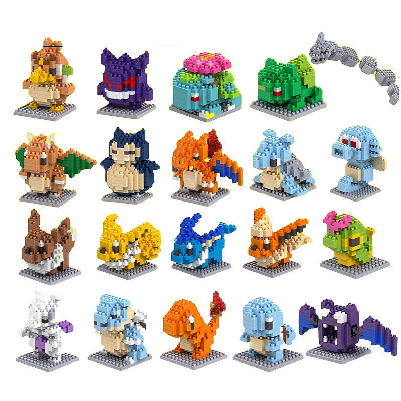 Pokemon Nanoblock Pikachu Set - 66pcs Educational Toy