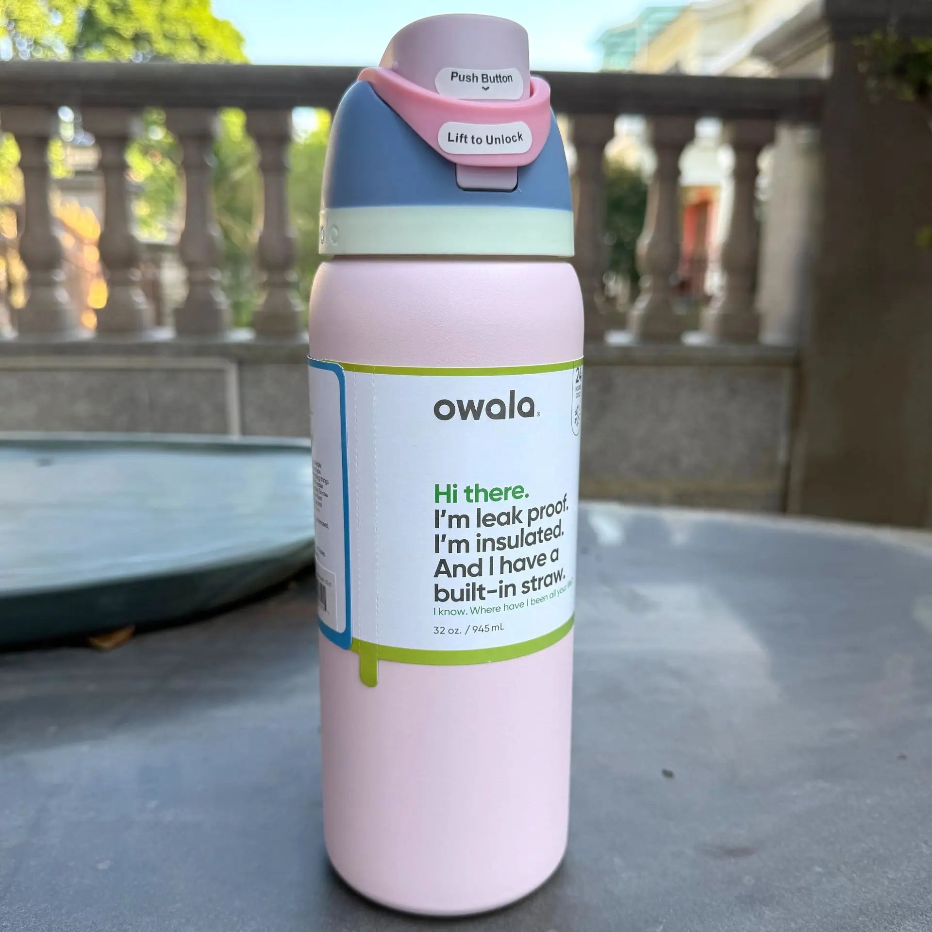 Owala Insulated Stainless Steel Water Bottle with Straw 24/32Oz