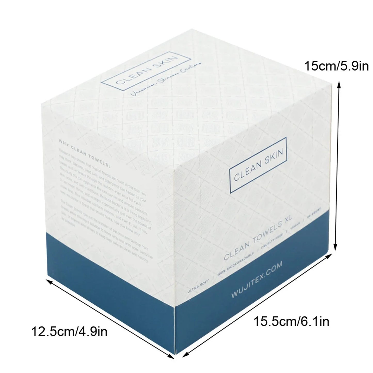 Biobased Face Towels - 25/50 Pcs Ultra Soft Makeup Remover