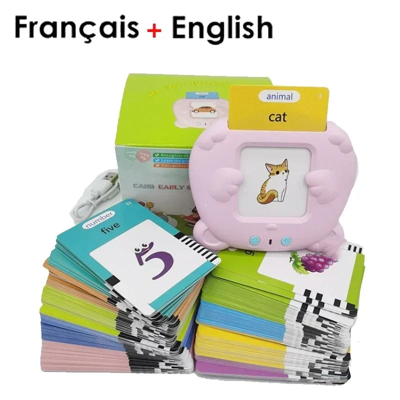 Kids Talking Flash Cards: Learn English, Spanish, French