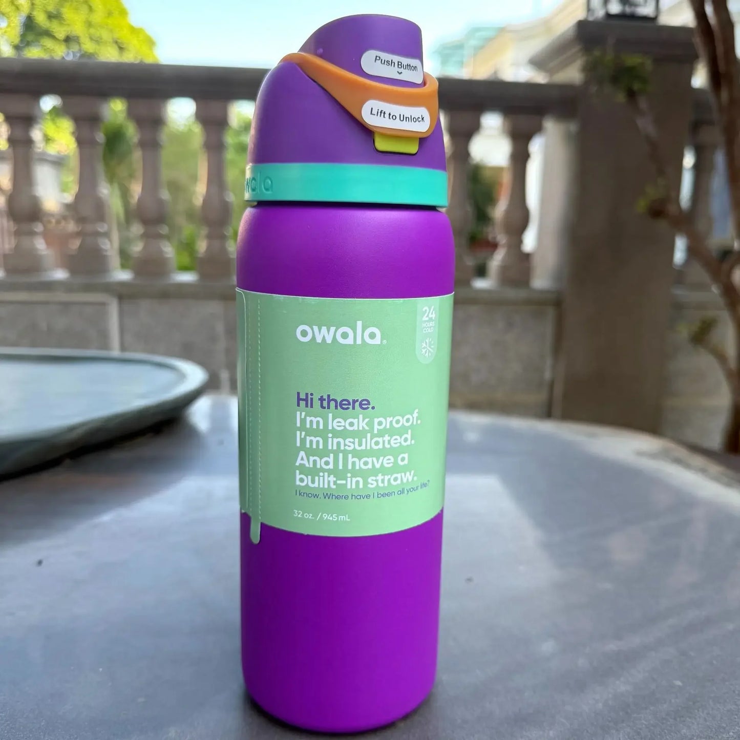 Owala Insulated Stainless Steel Water Bottle with Straw 24/32Oz