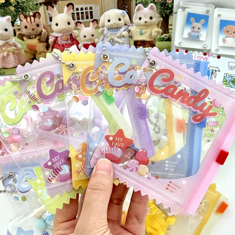 Anime Badge Storage Case - Candy Bar Bag Keychain