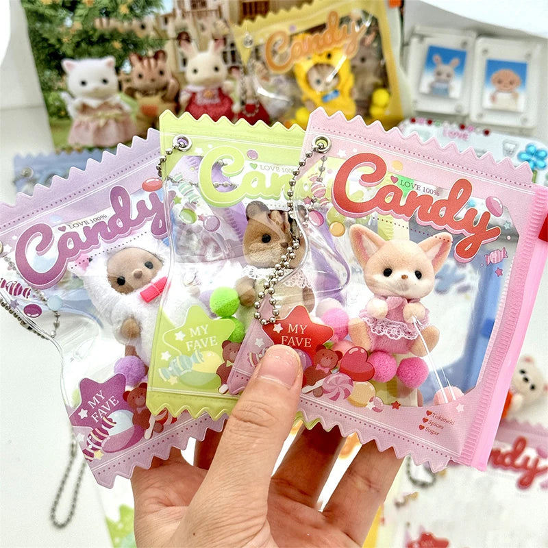 Anime Badge Storage Case - Candy Bar Bag Keychain
