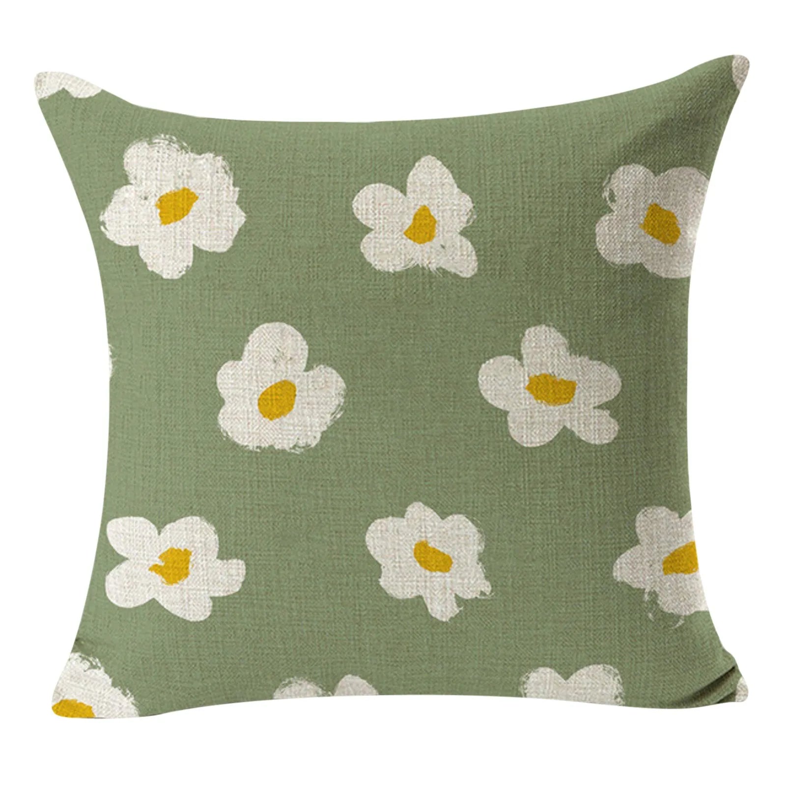 Striped Floral Leaf Pillow Covers - 2025 Fashion Decor