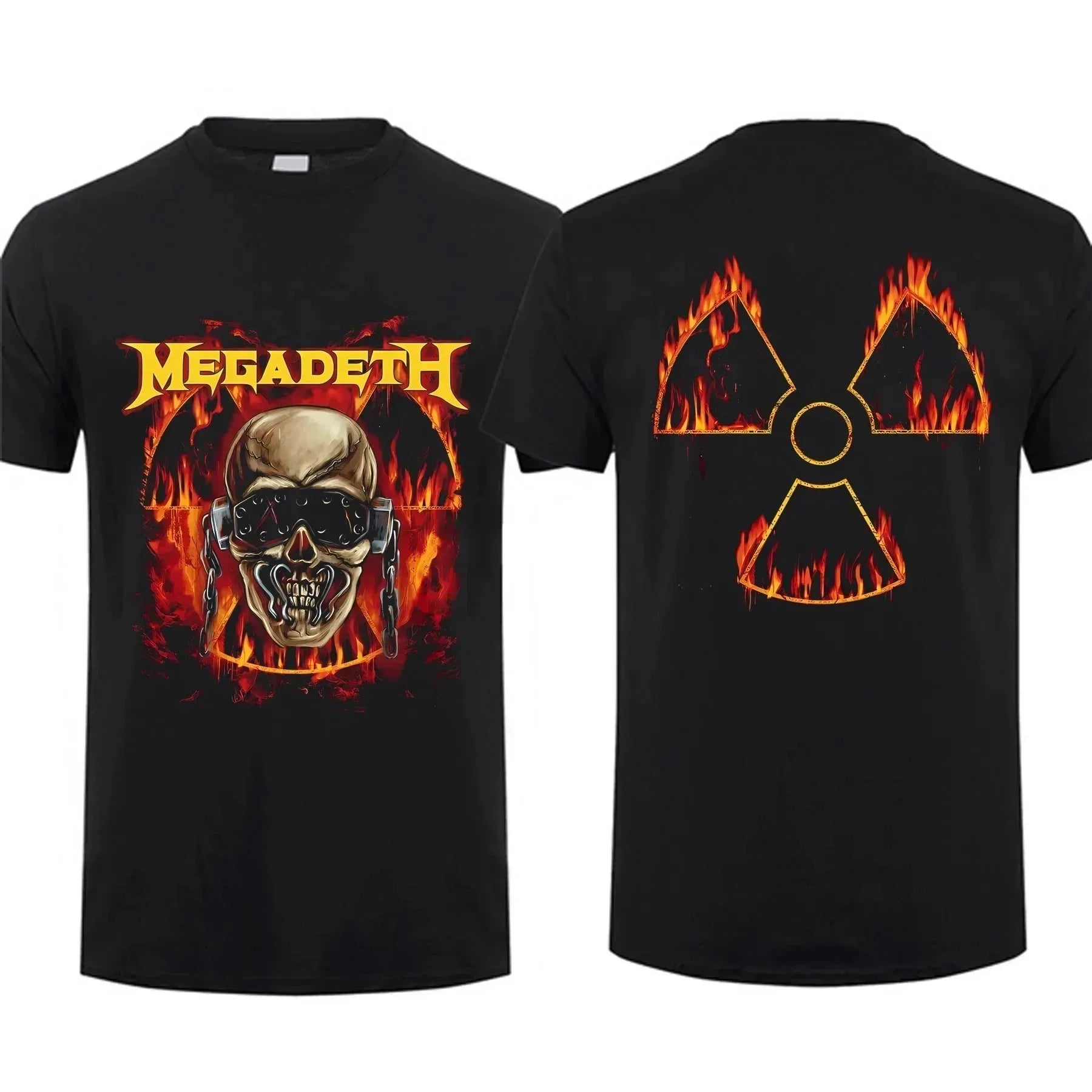 Men's Oversized Vintage Megadeth T-Shirt - Black, S-4XL