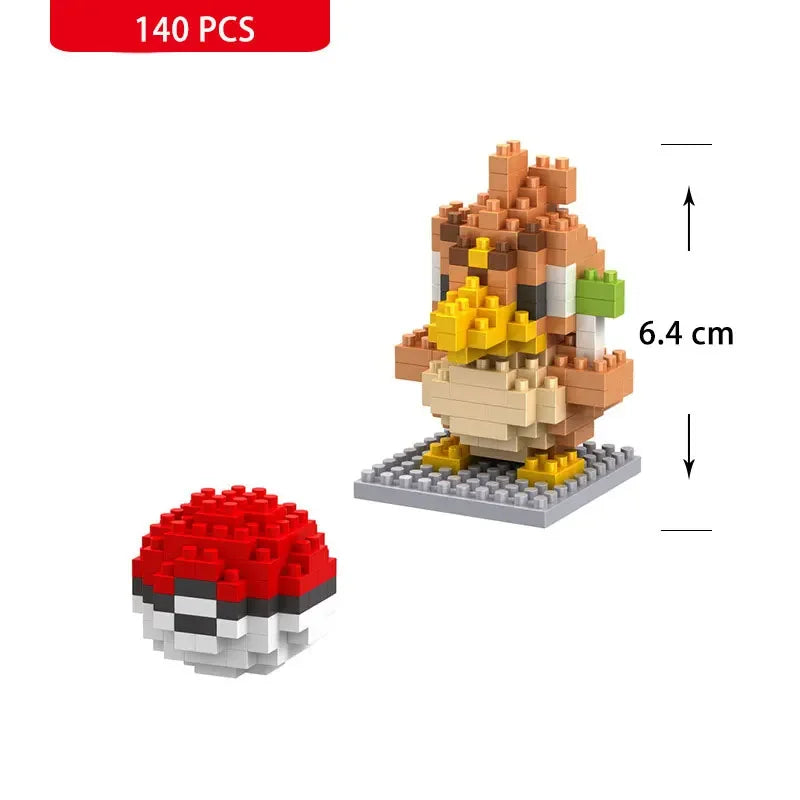Pokemon Nanoblock Pikachu Set - 66pcs Educational Toy