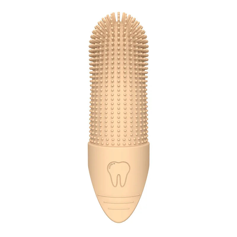 Dog Toothbrush 360° Finger Brush - Food Grade Silicone