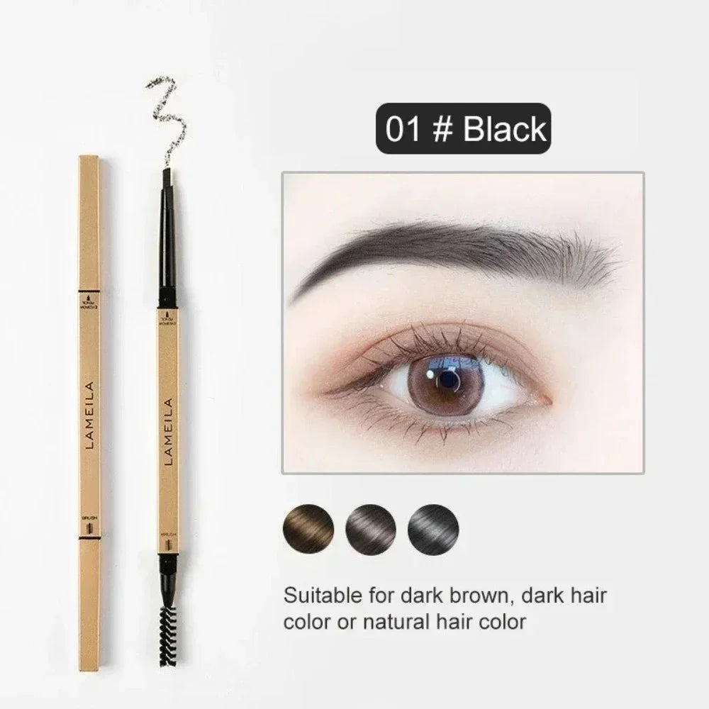 Waterproof Double Head Eyebrow Pencil - 5 Colors & Brush