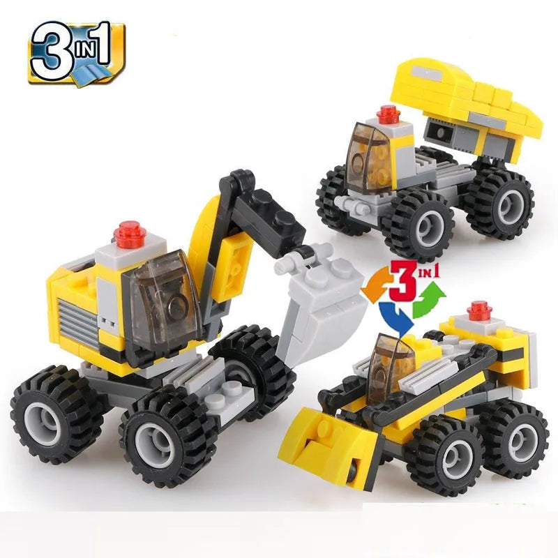SLUBAN Girl Food Truck Building Blocks Toy Set