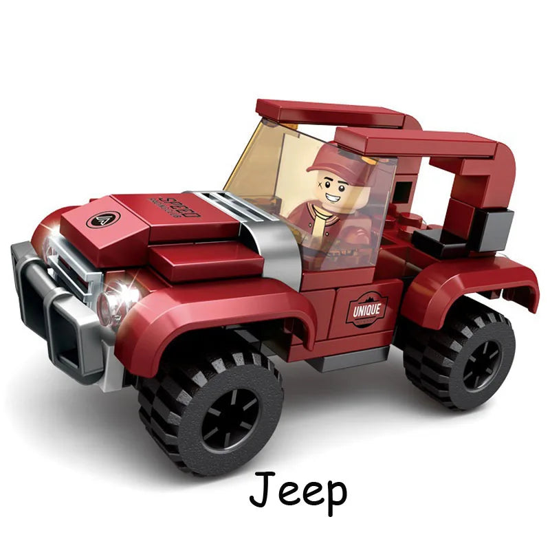 SLUBAN Girl Food Truck Building Blocks Toy Set