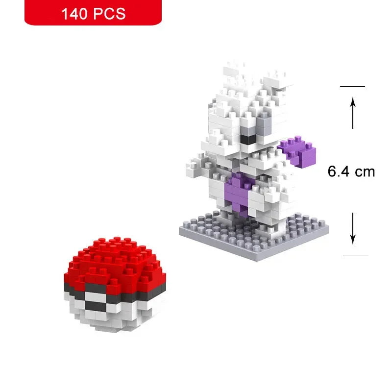 Pokemon Nanoblock Pikachu Set - 66pcs Educational Toy