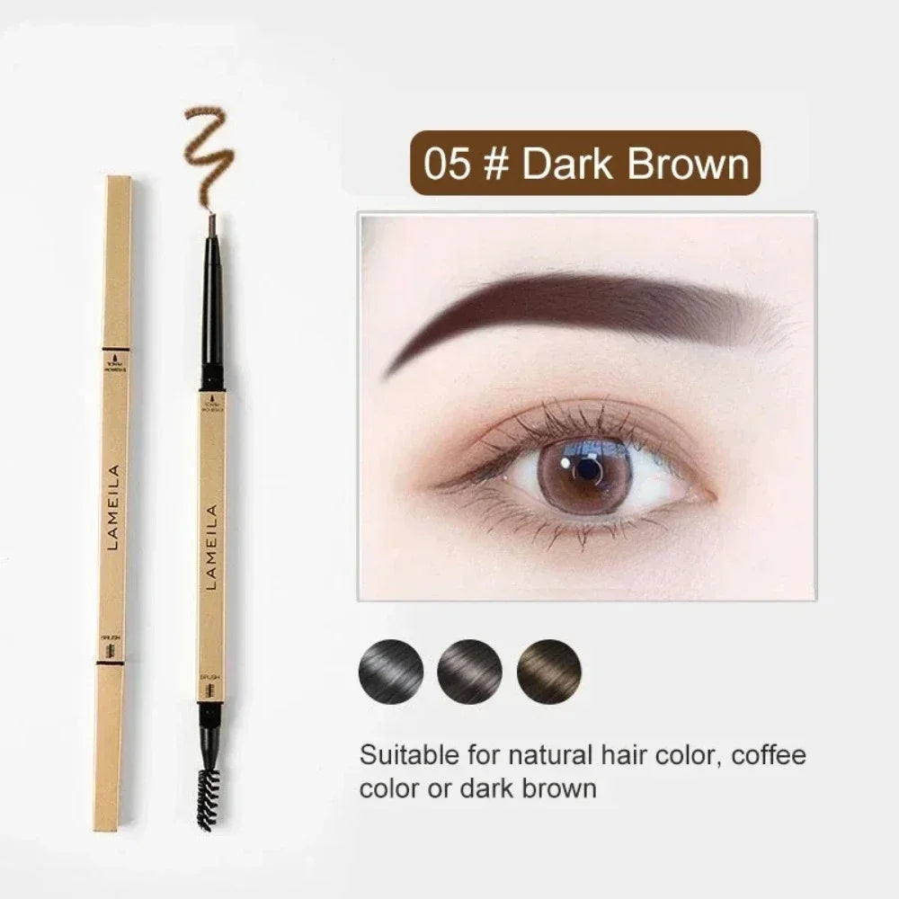 Waterproof Double Head Eyebrow Pencil - 5 Colors & Brush