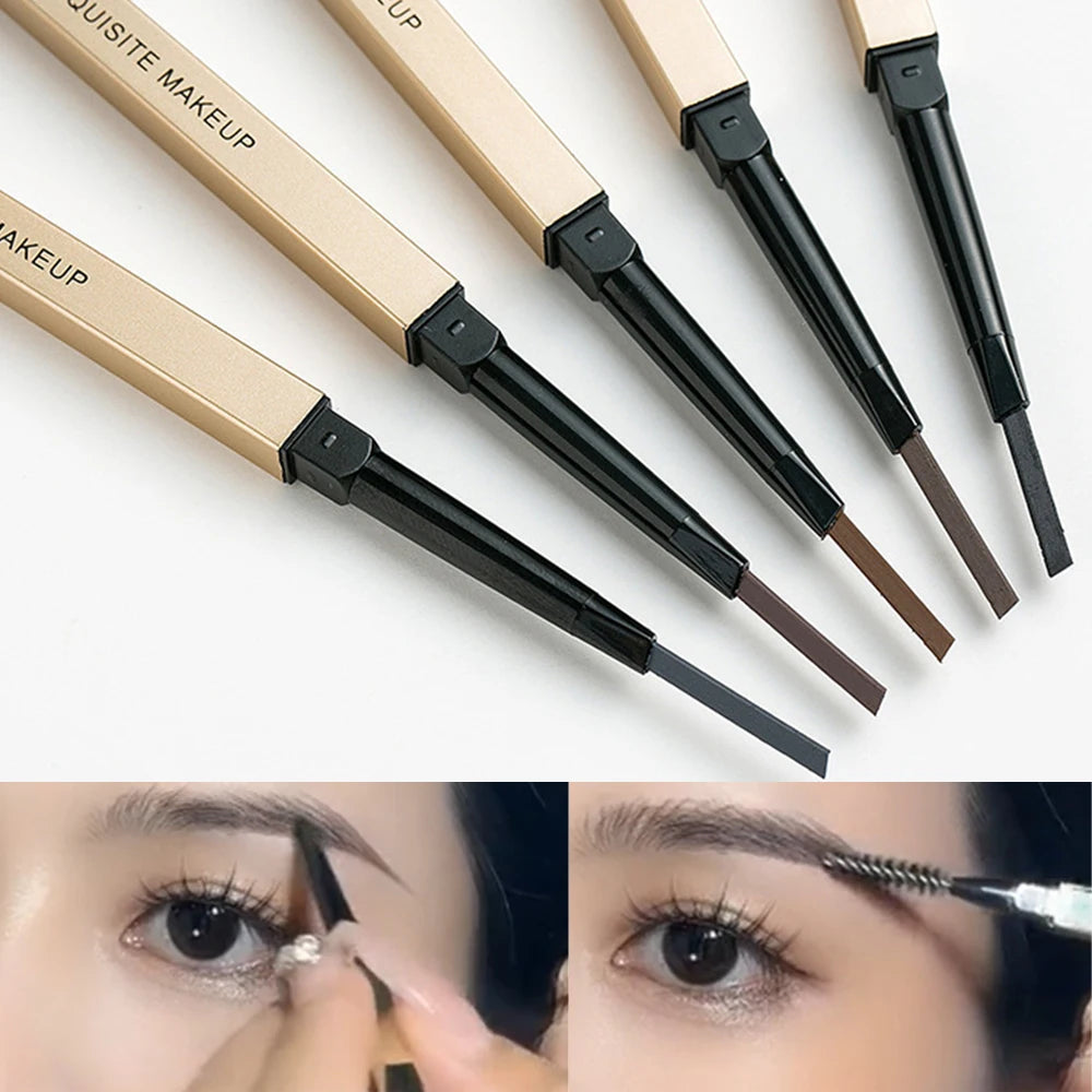 Waterproof Double Head Eyebrow Pencil - 5 Colors & Brush