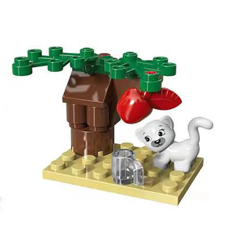 SLUBAN Girl Food Truck Building Blocks Toy Set